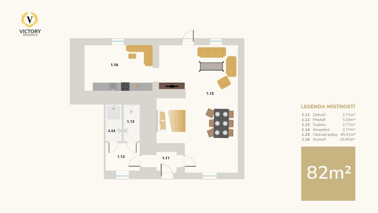 Apartmany Victory Residence Prosecne Екстериор снимка